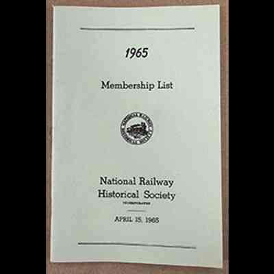 NRHS membership list - 1965