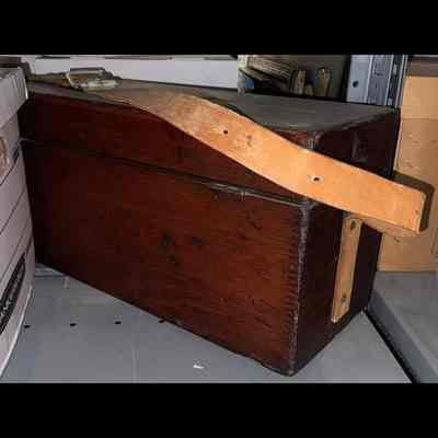 Wooden box; artifact.