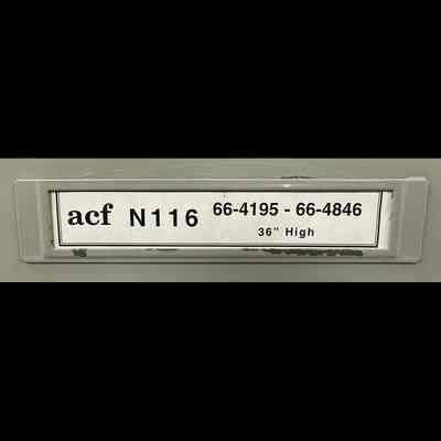 ACF N116 - 66-4195 through 66-4846 - 36” High