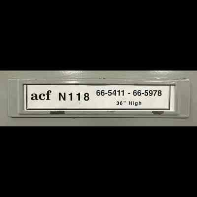 ACF N118 - 66-5411 through 66-5978 - 36” High