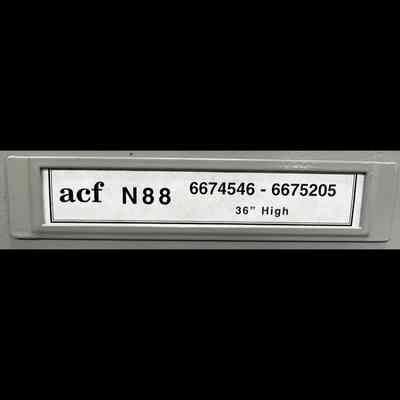 ACF N88 - 6674546 through 6675205 - 36” High