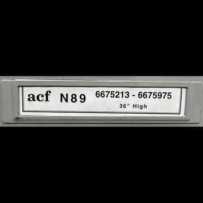 ACF N89 - 6675213 through 6675975 - 36” High