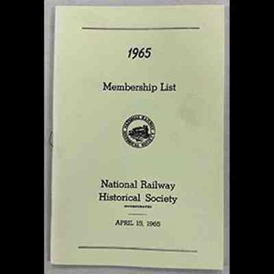 NRHS membership list - 1965
