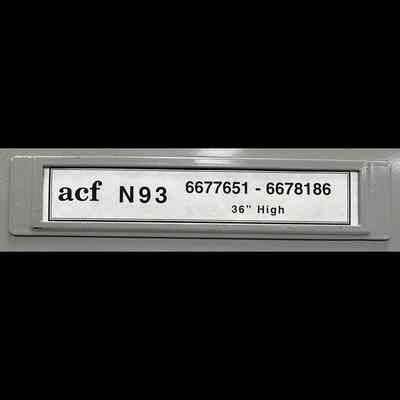 ACF N93 - 6677651 through 6678186 - 36” High