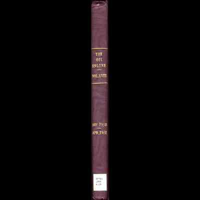 Oil Engine and Gas Turbine magazine, Vol. 18 (bound volume).
