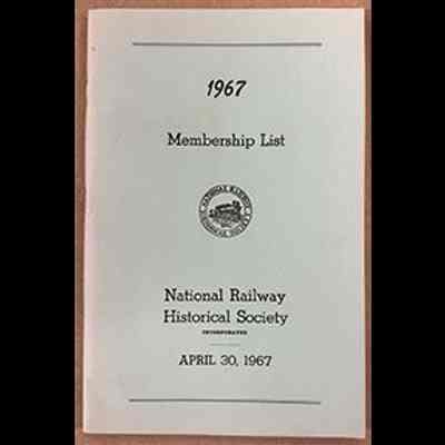 NRHS membership list - 1967