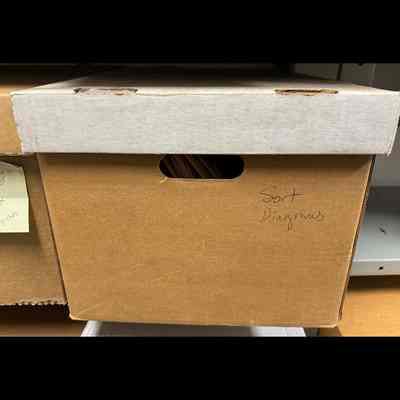 Front face of box.