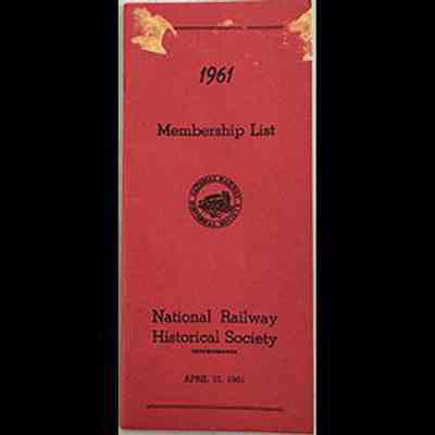 NRHS membership list - 1961