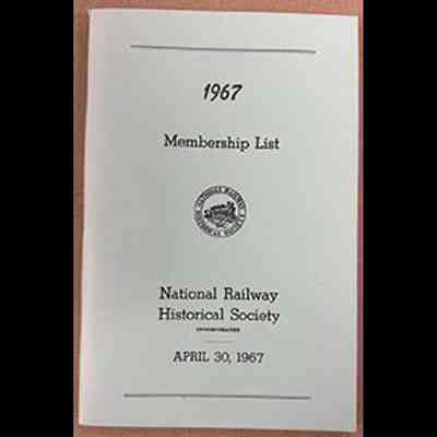 NRHS membership list - 1967