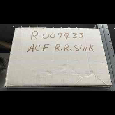 Donation/Acquisition R.0079.33 - ACF R.R. sink