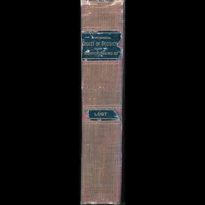 Supplemental Digest of Decisions Under the Interstate Commerce Act