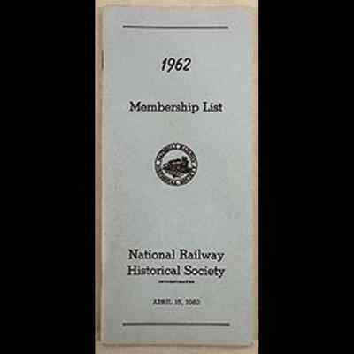 NRHS membership list - 1962