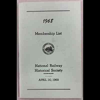 NRHS membership list - 1968