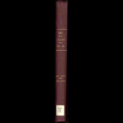 Oil Engine and Gas Turbine magazine, Vol. 20 (bound volume).