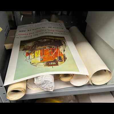 Rolled papers, ephemera.