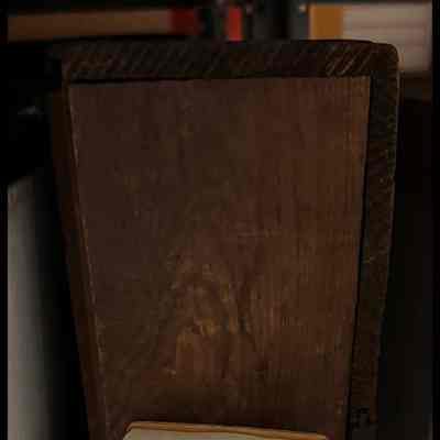 UNLABELED wooden box.