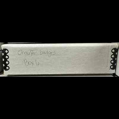 Chauffer badges box 6.