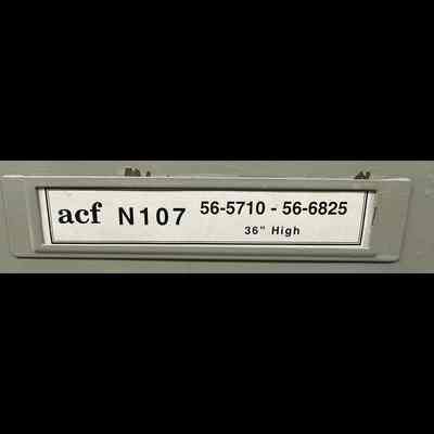 ACF N107 - 56-5710 through 56-6825 - 36” High
