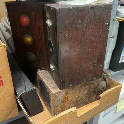 Lighted equipment boxes.