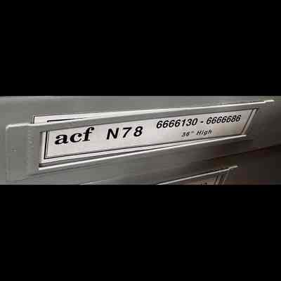 ACF N78 - 6666130 through 6666686 - 36” High