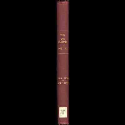 Oil Engine and Gas Turbine magazine, Vol. 22 (bound volume).