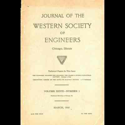 Journal of the Western Society of Engineers, Chicago, Illinois.