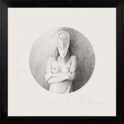 Nude Lady Wearing a Mask