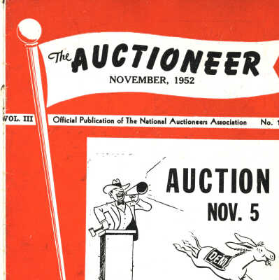1952-10 (November) Auctioneer Issue (Volume 3, No. 10)