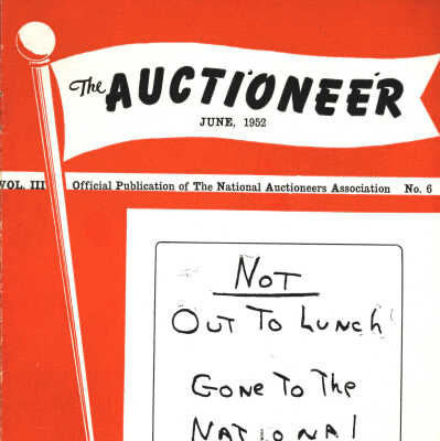 1952-6 (June) Auctioneer Issue (Volume 3, No. 6)