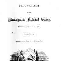 Proceedings of the Massachusetts Historical Society