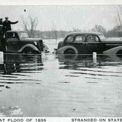 1936 Flood Stranded on State Road