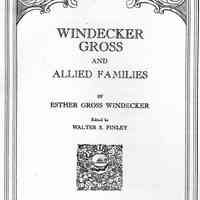 Windecker, Gross and allied families