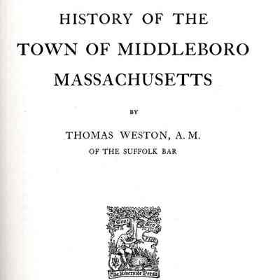 History of the Town of Middleboro, Massachusetts 1905-1965