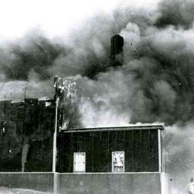 Camp Myles Standish - Theater Fire - 1946