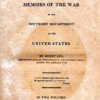 Memoirs of the War in the Southern Department of the United States.