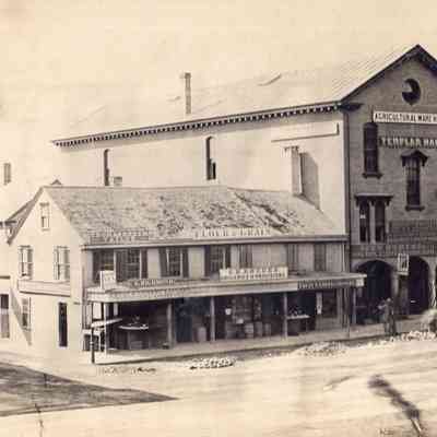 Taunton - Taunton Green - South Side - Corner of Main and Weir Street - 1870