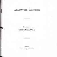 DeMaranville genealogy: descendants of Louis DeMaranville