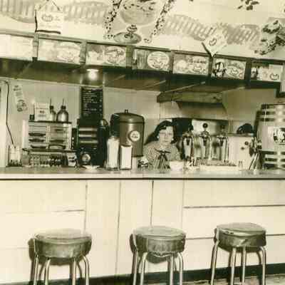 Taunton - County Street - White's Dairy Bar - 1950