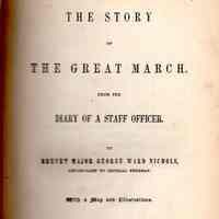 The Story of the Great march. From the Diary of a Staff Officer.