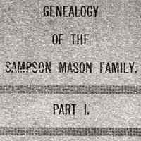 Genealogy of the Sampson Mason family