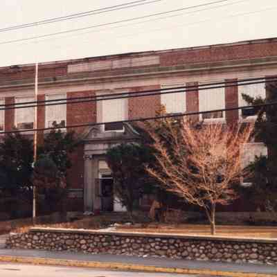Caswell School - Front of School - 1980