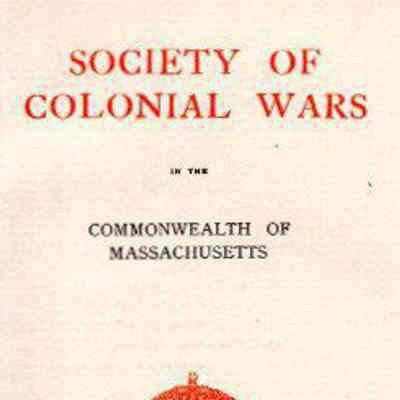 Yearbook of the Society of Colonial Wars in the Commonwealth of Massachusetts