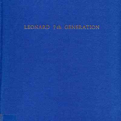 Leonard Family Genealogy Vol. 3 - Seventh Generation