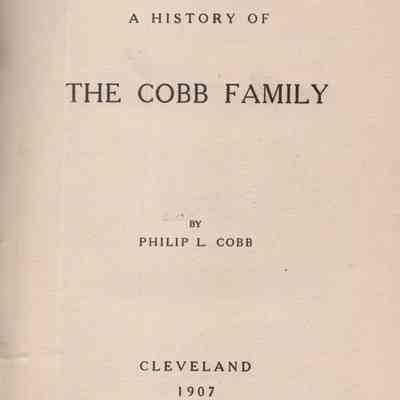 A History of the Cobb Family