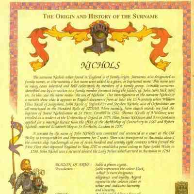 Nichols I [William, Moses, Moses, Bejamin, Daniel G., Daniel H., Daniel H., Daniel H., Violet]