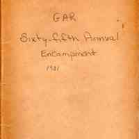 Sixty-fifth annual encampment: Department of Massachusetts: Grand Army of the Republic/ (Boston Committee on the 65th annual encampment, G.A.R.)