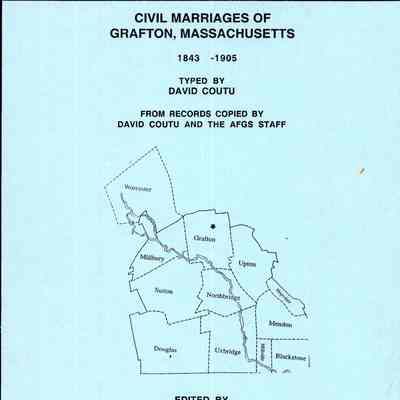 Civil marriages of Grafton, Massachusetts, 1843-1905