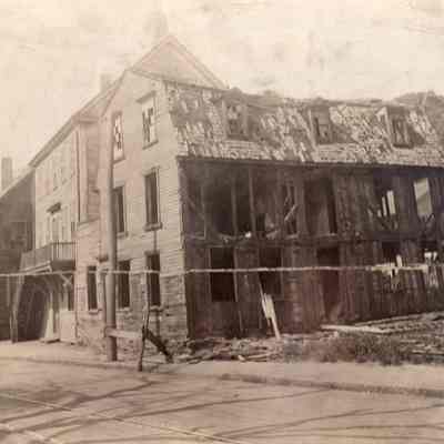 Taunton - Court Street - Porter Tavern being demolished - 1922