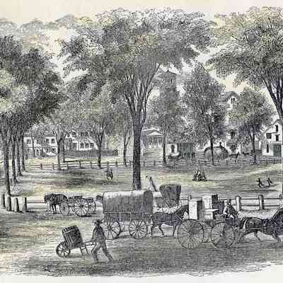 Taunton - Taunton Green - Illustrations - Taunton Green in 1856