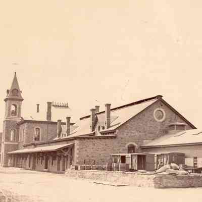 Railroads - Taunton Central Passenger Station - High Street - 1865